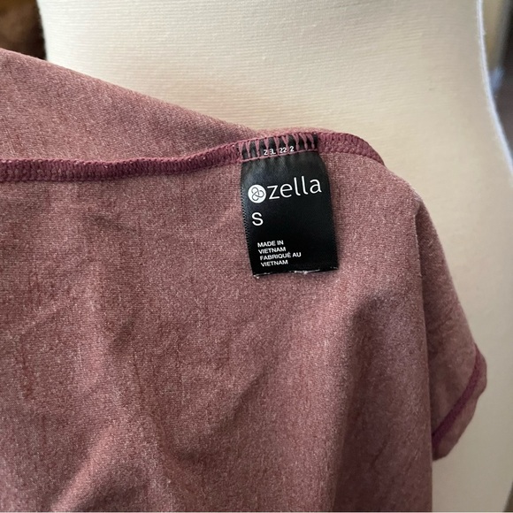 Zella Tank Top Women's Size S Pink Stretch Split Back Cutout Running Yoga Sports - Picture 5 of 6